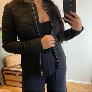 Massimo Dutti black/navy blazer size 2